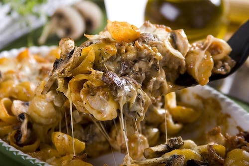 Przepis na Zapiekanka z pieczarkami  Zapiekanka z pieczarkami
