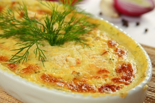 Przepis na Zapiekanka z ryby i pieczarek Zapiekanka z ryby i pieczarek