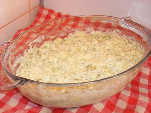 Przepis na Zapiekanka ziemniaczana a'la borccoli Zapiekanka ziemniaczana a'la borccoli