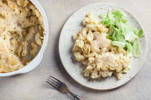 Przepis na Zapiekanka makaronowa z serem Zapiekanka makaronowa z serem