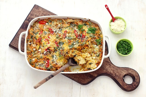 Dyniowa zapiekanka z owocem chlebowca