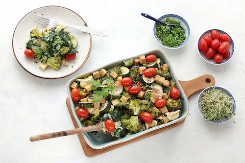 Wiosenna zapiekanka wege