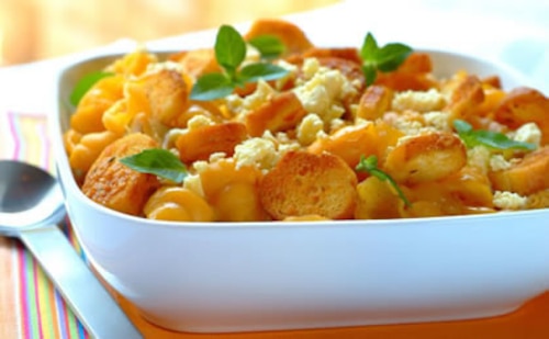 Makaron z łososiem i szparagami