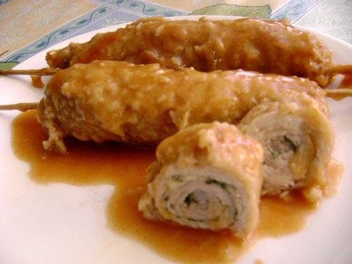 Zawijaski z serem i natką pietruszki