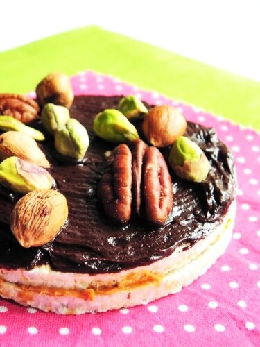 Zdrowe ciastka ryżowo-orzechowe z czekoladą