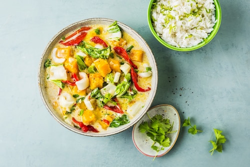 Przepis na Zielone curry warzywne Zielone curry warzywne