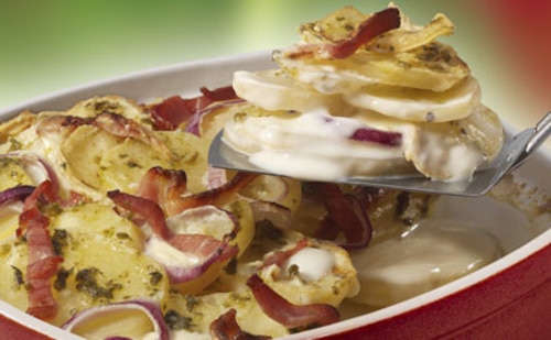 Ziemniaczana zapiekanka z bekonem