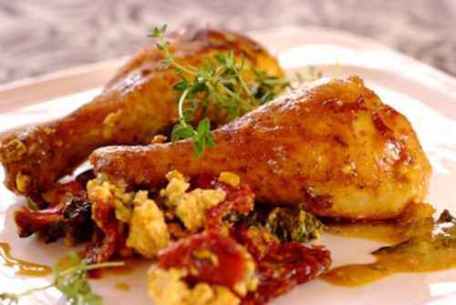 Pałki z kurczaka z pomidorami