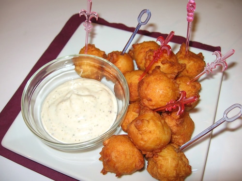 Złote kulki z dipem bazyliowym