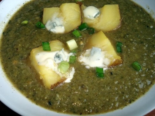 Zupa brokułowo-szpiankowa