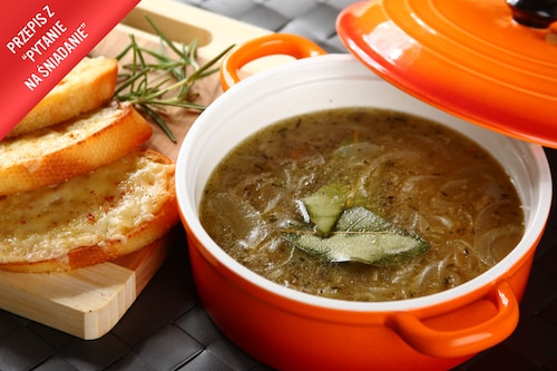  Zupa cebulowa francuska z grzankami