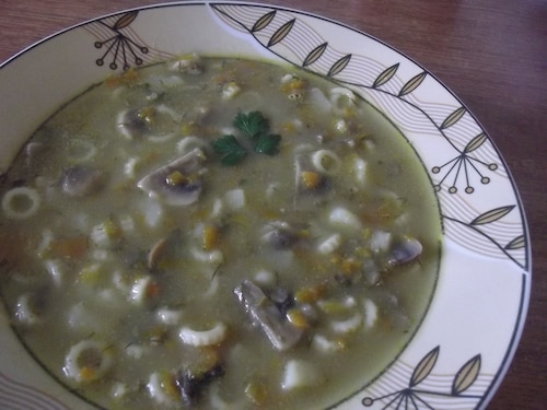 Zupa grzybowo pieczarkowa