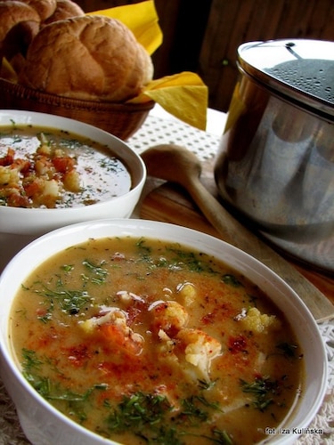 Zupa jarzynowa z jagłami 