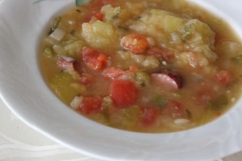 Przepis na Zupa jarzynowa z kiełbasą Zupa jarzynowa z kiełbasą