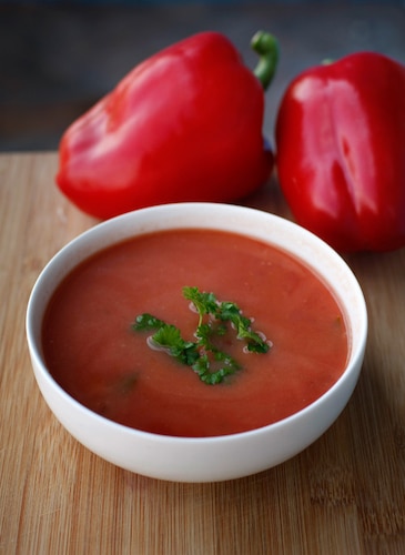 Zupa krem z czerwonej papryki