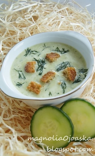 Zupa krem ze świeżego ogórka