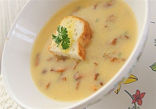 Przepis na Zupa kurkowa na rauszu Zupa kurkowa na rauszu