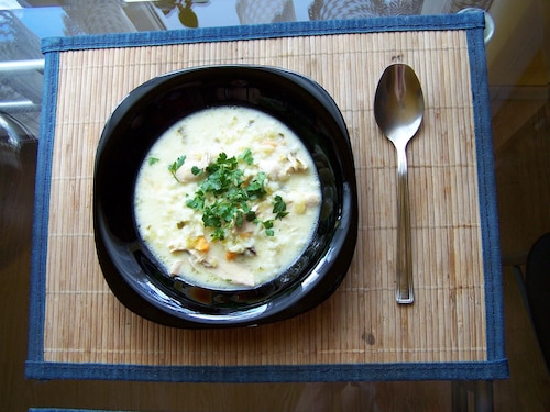 Zupa ogórkowa z ryżem