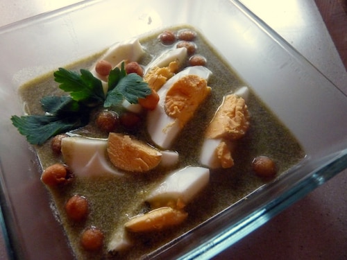 Zupa szczawiowa ze szpinakiem