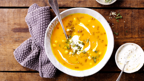 Zupa z batatów i dyni