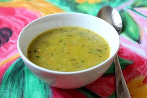 Zupa z cukinii, marchwi i pietruszki