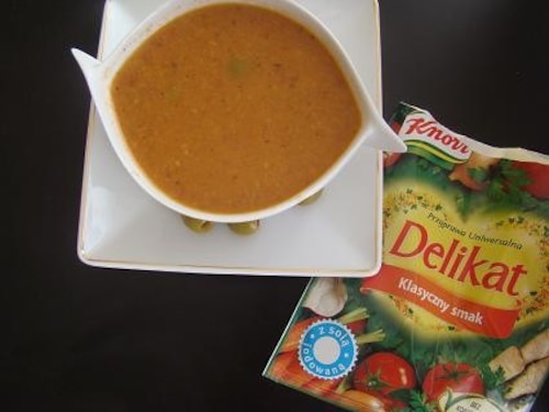 Przepis na Zupa z oliwek śródziemnomorska Zupa z oliwek śródziemnomorska