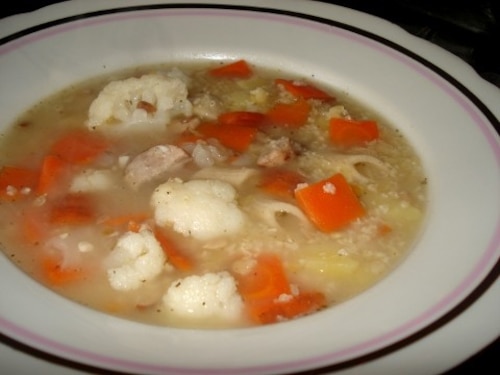 Zupa z soczewicą i kaszą jaglaną