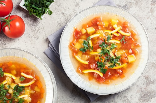 Przepis na Zupa pomidorowa z pomarańczą Zupa pomidorowa z pomarańczą