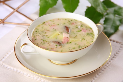 Żur z kiszonych rydzów