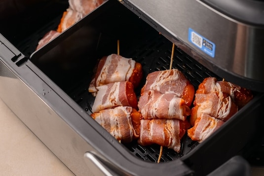 Szaszłyk z kurczaka BBQ w boczku - Krok 3