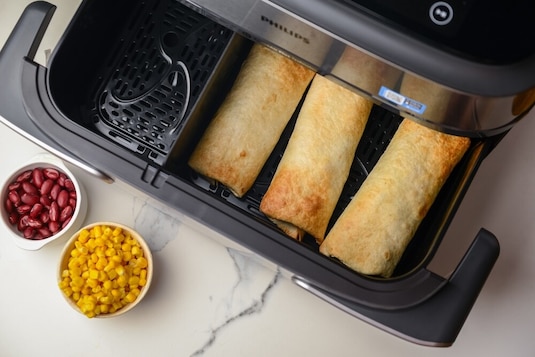 Burrito z fasolą i kurczakiem - Krok 8