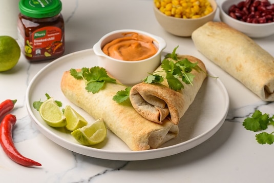 Burrito z fasolą i kurczakiem - Krok 9