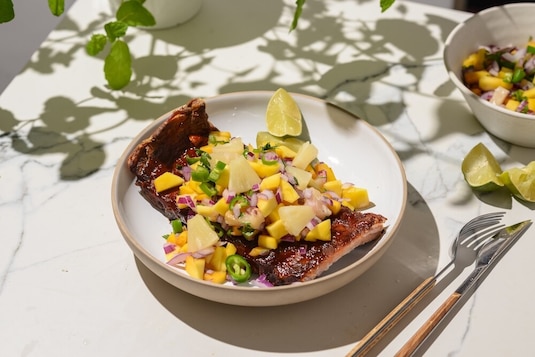 Żeberka z owocową salsą - Krok 5