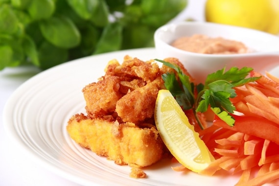 Nuggetsy z płatkami kukurydzianymi