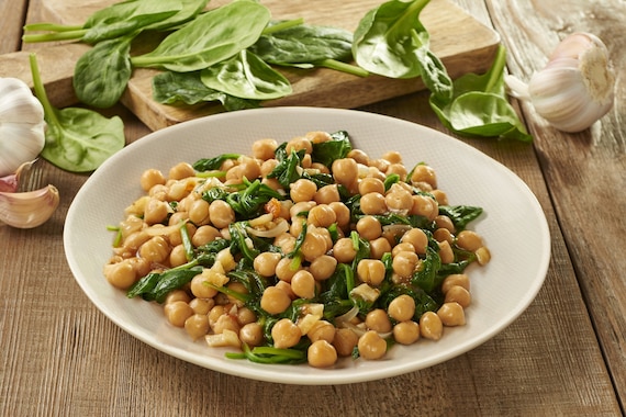 Ciecierzyca ze szpinakiem