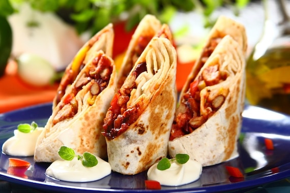 Burrito z mięsem mielonym