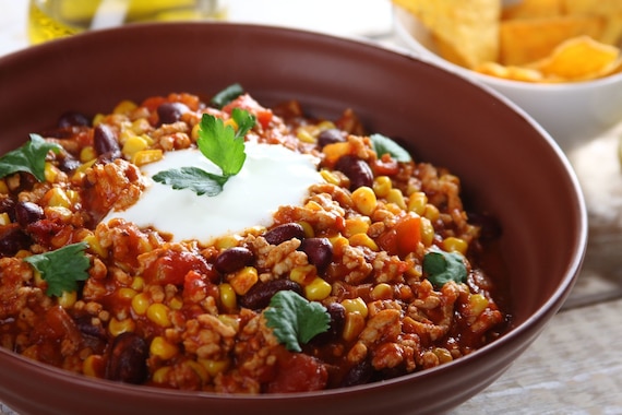 Chili con carne w pomidorach  