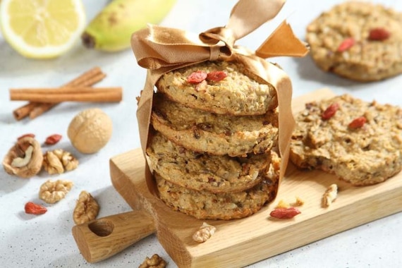 Ciastka owsiane słodzone bananem