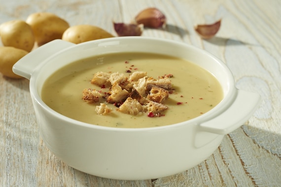 Kremowa zupa czosnkowa