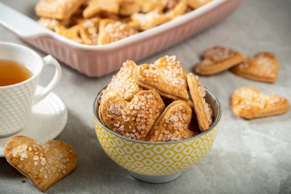 Domowe ciastka francuskie z cukrem