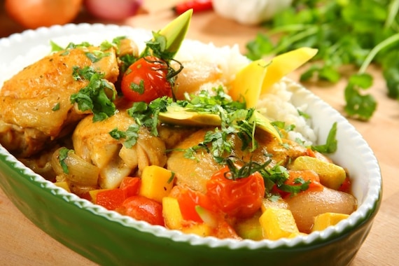 Duszone udka z kurczaka z mango