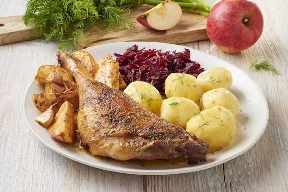 Aromatyczna pieczona gęś