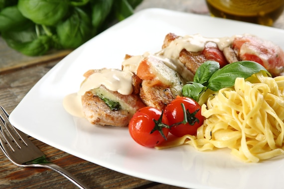 Eskalopki zapiekane z mozzarellą