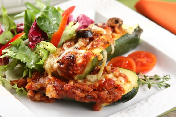 Cukinia faszerowana mięsem mielonym