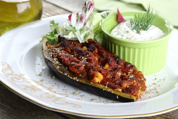 Faszerowany bakłażan à la gyros 