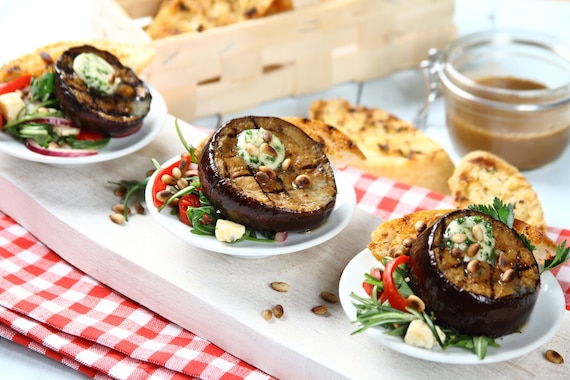 Grillowane steki z bakłażana