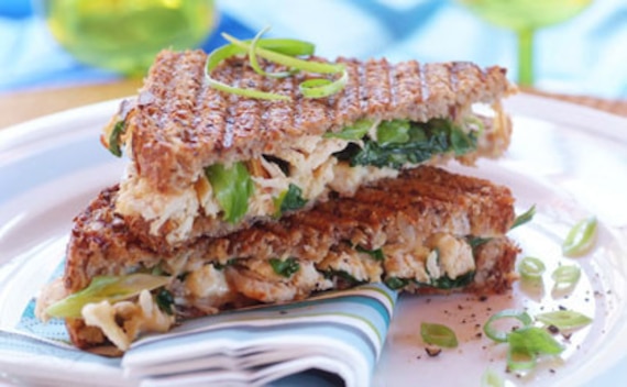 Grillowane tosty z kurczakiem