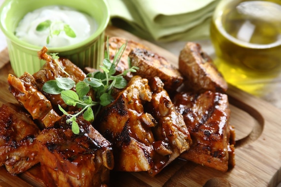 Grillowane żeberka po amerykańsku   