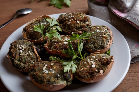 Jajka faszerowane z pieczarkami w skorupkach - VIDEO