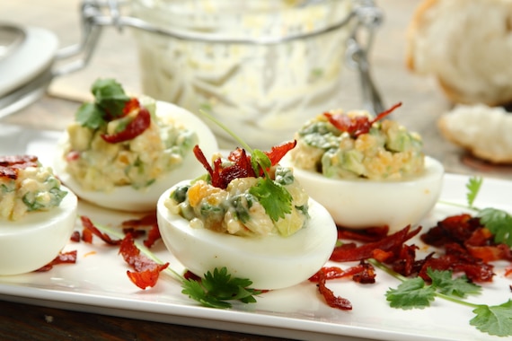 Jajka faszerowane awokado